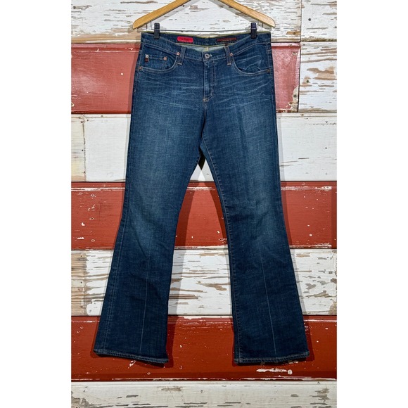AG Adriano Goldschmied Angel‎ Bootcut Jeans Dark Wash Denim Womens Size 32 - Picture 1 of 6